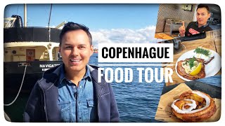 Food Tour COPENHAGUE  street Food tartines viennoiseries hot dogs réglisse 🇩🇰 [upl. by Azarcon]