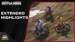 Pro Motocross 2024 EXTENDED HIGHLIGHTS Round 1 Fox Raceway National  52524  Motorsports on NBC [upl. by Aisorbma]