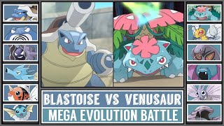 MEGA BLASTOISE vs MEGA VENUSAUR  Mega Evolution Pokémon Battle [upl. by Goldshell531]