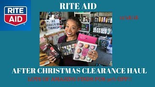 Rite Aid After Christmas Clearance Haul Amazing Finds at 50 Off Not just Christmas Haul ❤️😊 [upl. by Earlie]