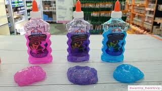 Creating a Slime  Elmers Glitter Glue and Magical Liquid [upl. by Abla]