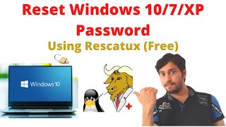 Reset Windows 10 Password  Rescatux 073 Tutorial  Forgot windows 107XP Password by techworld [upl. by Etnahs]