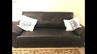 Assembling of KNISLINGE black sofa from Ikea  time lapse video [upl. by Winola]