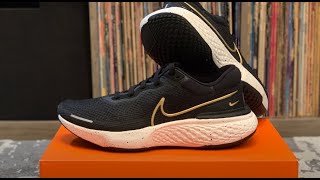 Nike ZoomX Invincible Run Flyknit  BlackSailMetallic Gold [upl. by Enelear922]