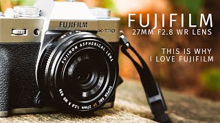 FUJIFILM XF27mm f28 WR pancake lens review [upl. by Shakti]