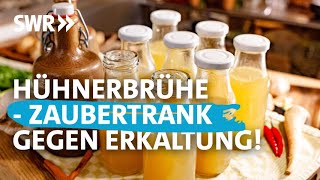 Selbst gemachte Hühnerbrühe – lecker und gesund  Koch ein [upl. by Heddie81]