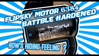 BLDC Motor 6384 Battble Hardened 190KV Riding Experience Electric Skateboard Flipsky [upl. by Yoreel]