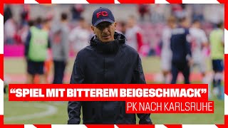 quotTrotz Effizienz zu viele Chancen fürn Gegnerquot  Pressekonferenz  Karlsruher SC – 1 FC Köln 44 [upl. by Cornie]