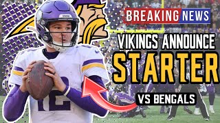 Breaking News Nick Mullens Named Starting QB for the Minnesota Vikings [upl. by Lesde]