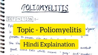 Poliomyelitis  Causes  Types  CF  Pathophysiology  Diagnosis  Treatment [upl. by Enautna969]