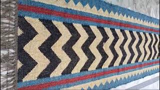 Wool jute Kilim Runner Rugs Dhurrie rugs kilim Home Living Decor Boho Bohemian Custom Gifts Rugs [upl. by Notlrak946]