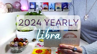 LIBRA quotYEARLYquot 2024 Monthly Forecast  This Is Your Year To Feel Empowered Confident amp Intuitive [upl. by Nivonod]