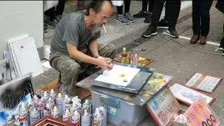 Amazing Street Artist  Taipei Taiwan [upl. by Onimod]