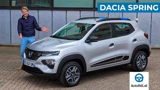 Dacia Spring 2021  Goedkoopste elektrische gezinsauto in heel Europa  AutoRAI TV [upl. by Ramed]