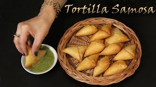 Tortilla Samosa Recipe  No Dough Samosa Recipe  Veg Snacks Starter amp Appetizers for Parties Shilpi [upl. by Ilarin]