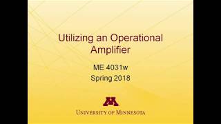 Constructing an Operational Amplifier circuit for a Microphone and Thermocouple [upl. by Paloma976]