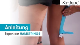 Tapen der Hamstrings hintere Oberschnkelmuskulatur  Kintex® Anleitung zum Kinesiologie Tapen [upl. by Christoforo857]