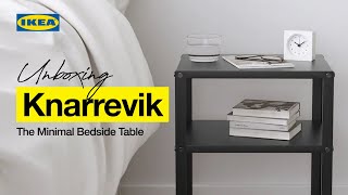 Minimal Bedside Table from IKEA India  Knarrevik minimalism [upl. by Esaertal]