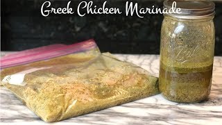 Greek Chicken Marinade Recipe [upl. by Rezeile]