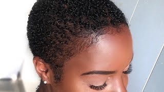 NO GEL Wash n Go on Short Natural Hair  TWA  Big Chop Natural Hairstyle  Nia Hope [upl. by Betti]