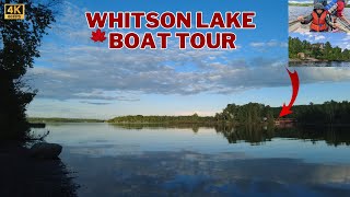 WHITSON LAKE BOAT TOUR  SUDBURY ONTARIO djifly djiosmopocket canada tour [upl. by Necaj546]