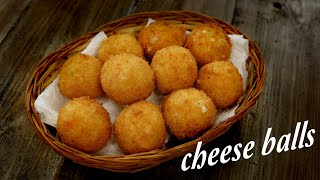 Cheese Balls Recipe  Cafe Style Perfect Snacks CookingShooking [upl. by Derrik]