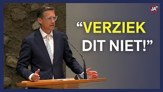 De boodschap van Eerdmans aan het kabinet Verziek dit niet  APB 2024 [upl. by Ardene]