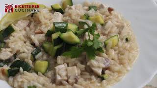 RISOTTO CON PESCE SPADA E ZUCCHINE RICETTA [upl. by Ingemar]