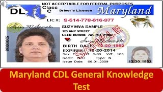 Maryland CDL General Knowledge Test [upl. by Annazor565]