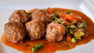 Albóndigas a la Mallorquina  Aguiat de pilotes  Recetas Mallorquinas [upl. by Divadnhoj949]