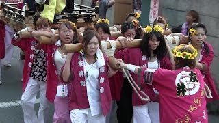 2015718土 御劔みつるぎ神社･太鼓台｢新町｣女子部 大阪府東大阪市 [upl. by Yancy]