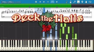 Deck the Halls Piano Tutorial hard [upl. by Philippine]