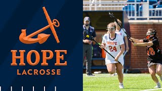 Hope vs Siena Heights  Womens Lacrosse 22322  NCAA D3 Lacrosse [upl. by Aina]