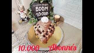 GÂTEAU À LA CRÈME CHANTILLY NUTELLA POUR MES 10000 ABONNÉS CUISINE MALIYA [upl. by Allekram]