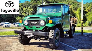 TOYOTA BANDEIRANTE 1978 CABINE SIMPLES 4X4 DIESEL UM CLÁSSICO TOYOTA DETALHES DO INTERIOR E EXTERIOR [upl. by Donnamarie]