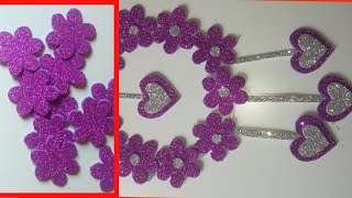 how to make wall hanging with glitter paper 2021 [upl. by Led36]