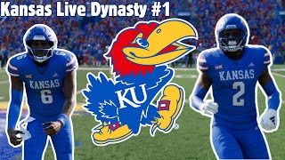 Kansas Jayhawks Live Dynasty  EA College Football 25 Ep 1 [upl. by Candra]