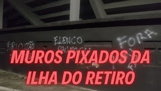 MUROS DA ILHA FORAM PIXADOS NOVAMENTE EM PROTESTO A DIRETORIA DO SPORT  PROJEÇÃO DE PONTOS DO SPORT [upl. by Pepper463]