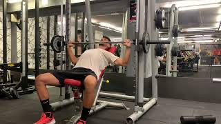 Multipower incline bench press  chest strength [upl. by Chellman310]