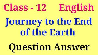 Journey to the end of the earth Question Answer  vistas chapter 3 question answer [upl. by Brag]