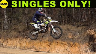 Motorcycle Adventure Singles Only  3 Husqvarna 501s a KTM and Yamaha WRF 450 modified for ADV [upl. by Anikehs]