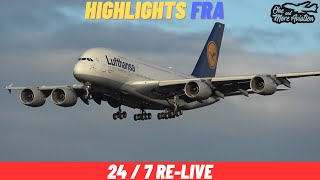 🔴247 Die besten Highlights  Rund um die Uhr  Frankfurt Airport Planespotting  FRA Action [upl. by Annaeoj]