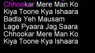 Chhukar Mere Mann Ko Hindi Clean Karaoke with lyrics [upl. by Orofselet]