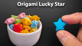 Origami Lucky Star  How to fold [upl. by Layap]