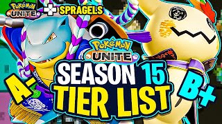 NEW Season 15 Pokemon Unite Tier List [upl. by Asel]