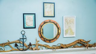 DIY Nautical Porthole Mirror  Home amp Family [upl. by Rafaelita]