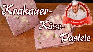 Krakauer Käse Pastete mit Pfefferonen selber machen  Opa Jochens Rezept [upl. by Lessig]