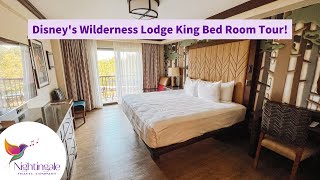 Disneys Wilderness Lodge King Bed Room Tour [upl. by Eednahs725]