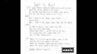 Oasis  Dont Go Away Mustique Demo [upl. by Anabella905]