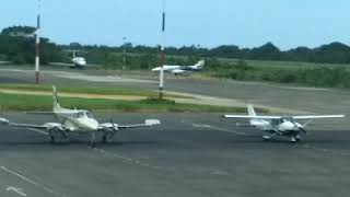 Propeller Plane at Puerto Vallarta Airport  Aug 2024 [upl. by Cordula]